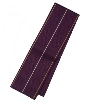 Magenta Handloom Kanchipuram Silk Saree With Stripes-Magenta