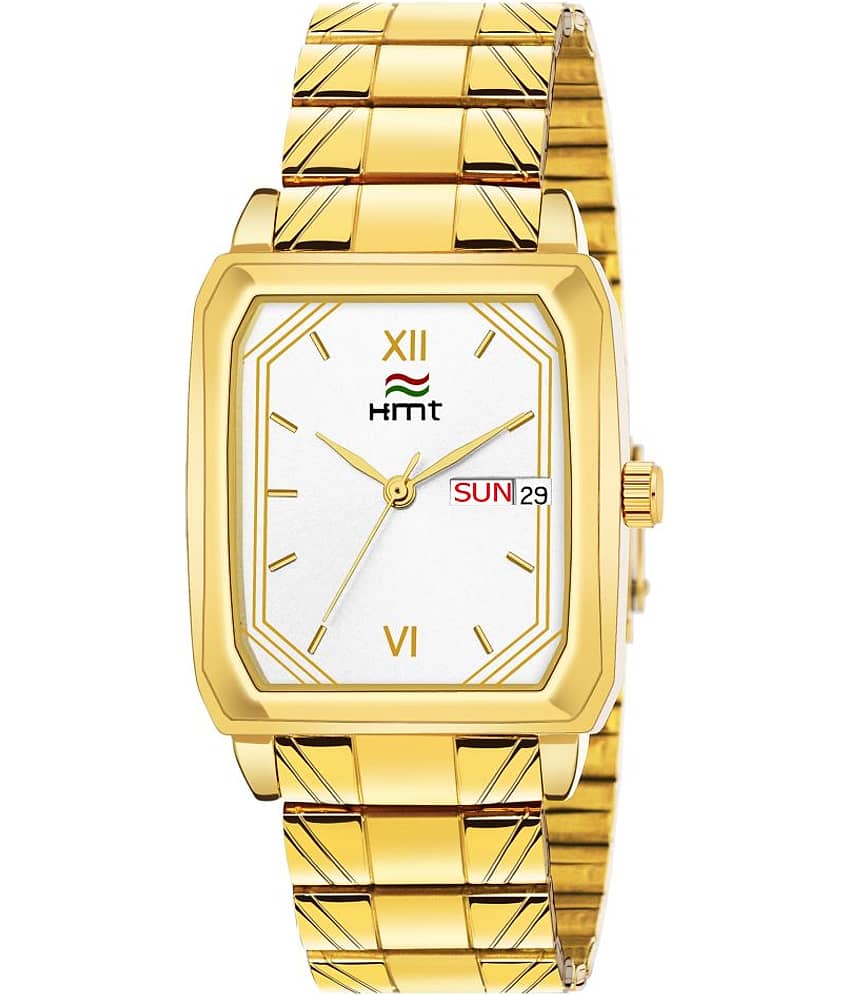 Hemt HM-GS5000WHT-GLDCH-1 Stainless Steel Analog Men's Watch