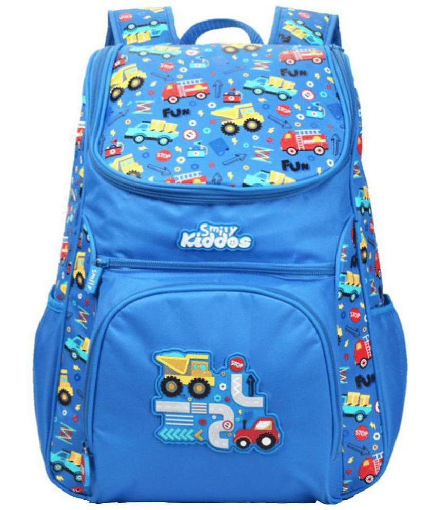 Smily Kiddos 25 Ltrs Blue School Bag for Boys & Girls
