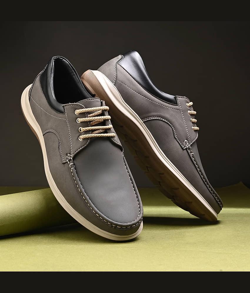 Leeport Olive Men's Boat Shoes