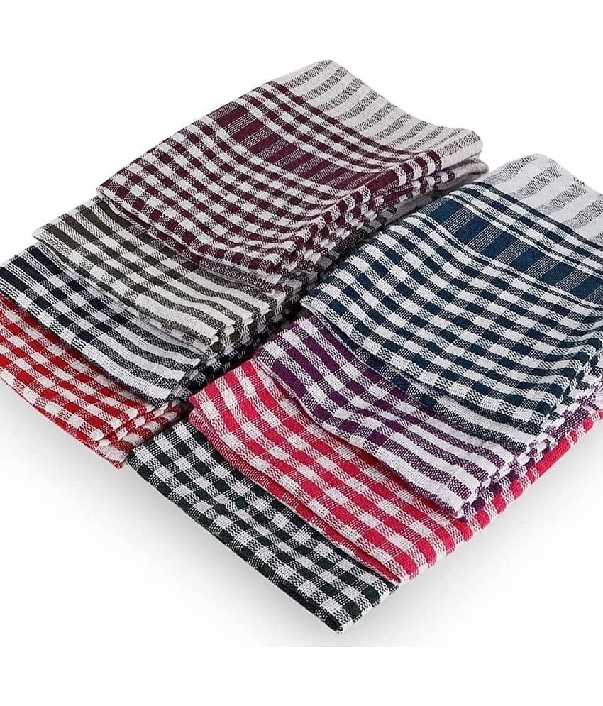 Reusable Cotton Cleaning Cloth | Multipurpose Kitchen Napkin | Table Wipe (Pack of 8)