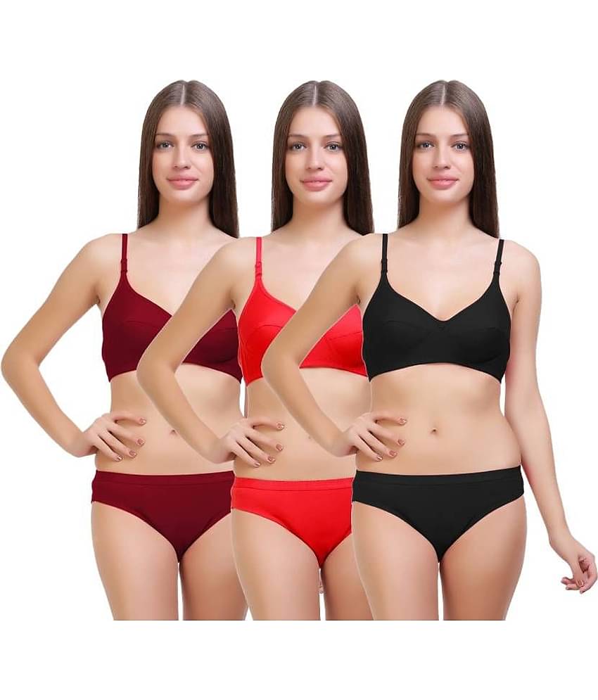 SEXO Lingerie Assorted Cotton Bra and Panty Set