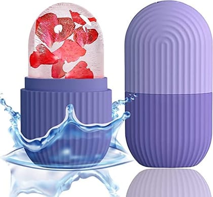 Cryo Cube Ice Roller for Face Eyes and Neck Reusable Facial Massager Assorted Colors Pack of 1