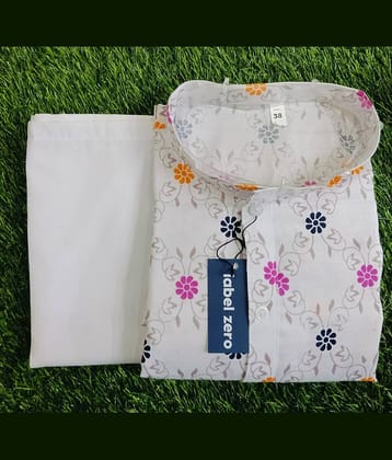 beekay Boys Cotton Blend Multicolor Kurta Pant Set ( Pack of 1 )