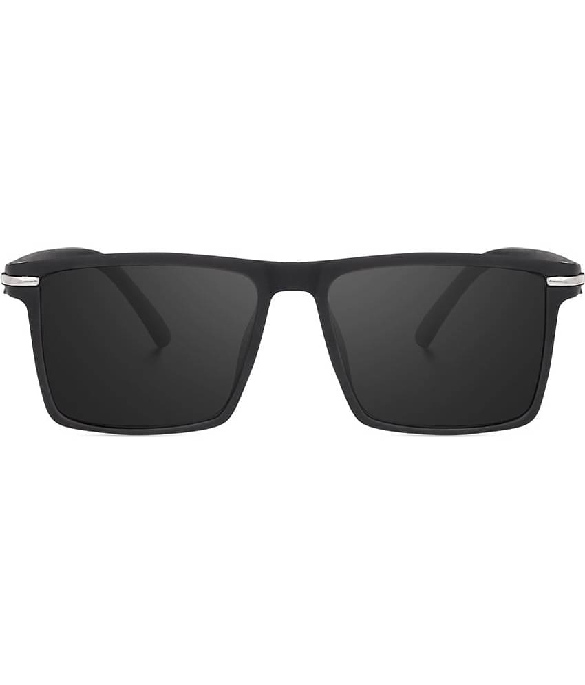 Kanny Devis Black Rectangular Sunglasses ( Pack of 1 )