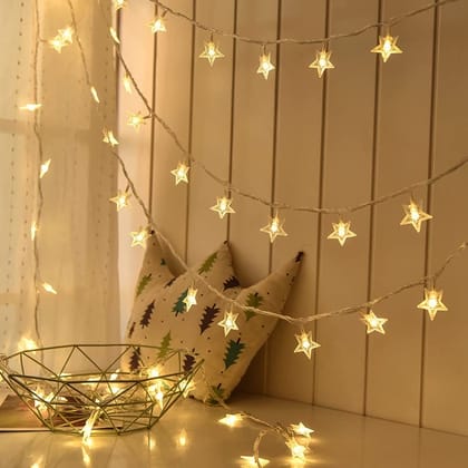 Star String Lights - Warm White LED Fairy Lights