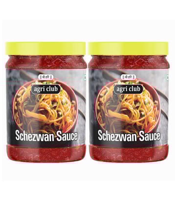 AGRI CLUB Schezwan Sauce 400 g Pack of 2