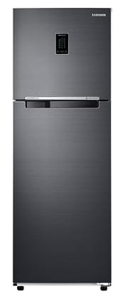 Samsung 322L 2 Star Inverter Frost-Free Convertible 5 In 1 Double Door Refrigerator Appliance (RT37C4522B1/HL,Black Doi 2023 Model)