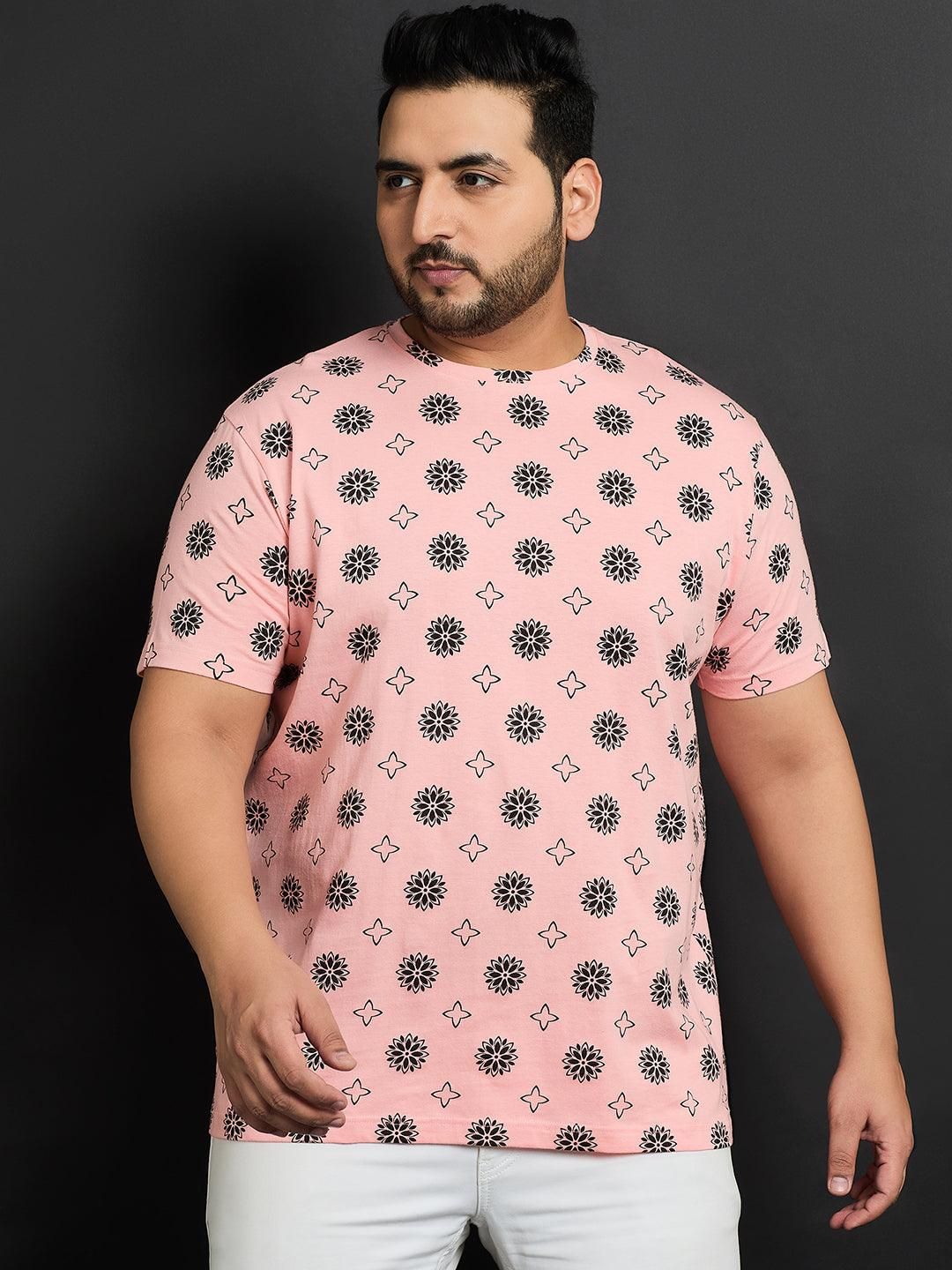Men Plus Size Tucson Printed Round Neck Tshirt - 5XL