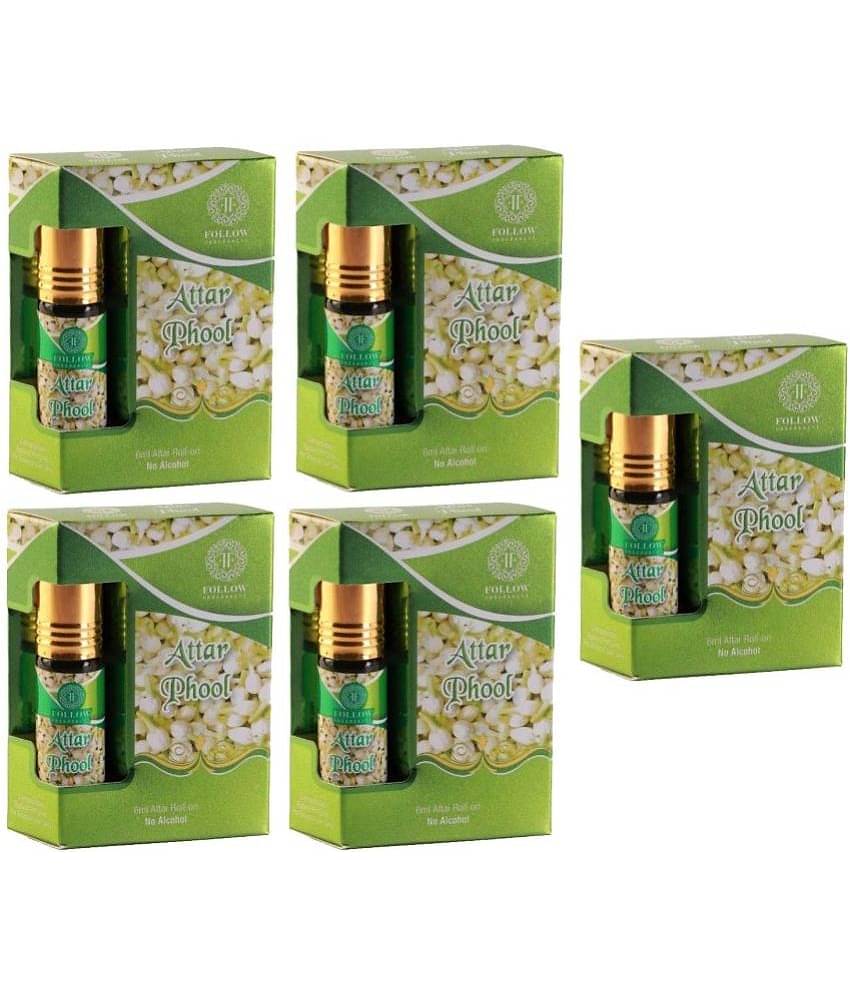 Girnar Jasmine Non- Alcoholic Below 50ml Attar ( Pack of 5 )