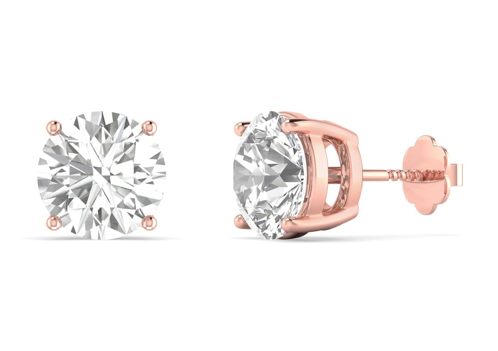 Round Solitaire Studs