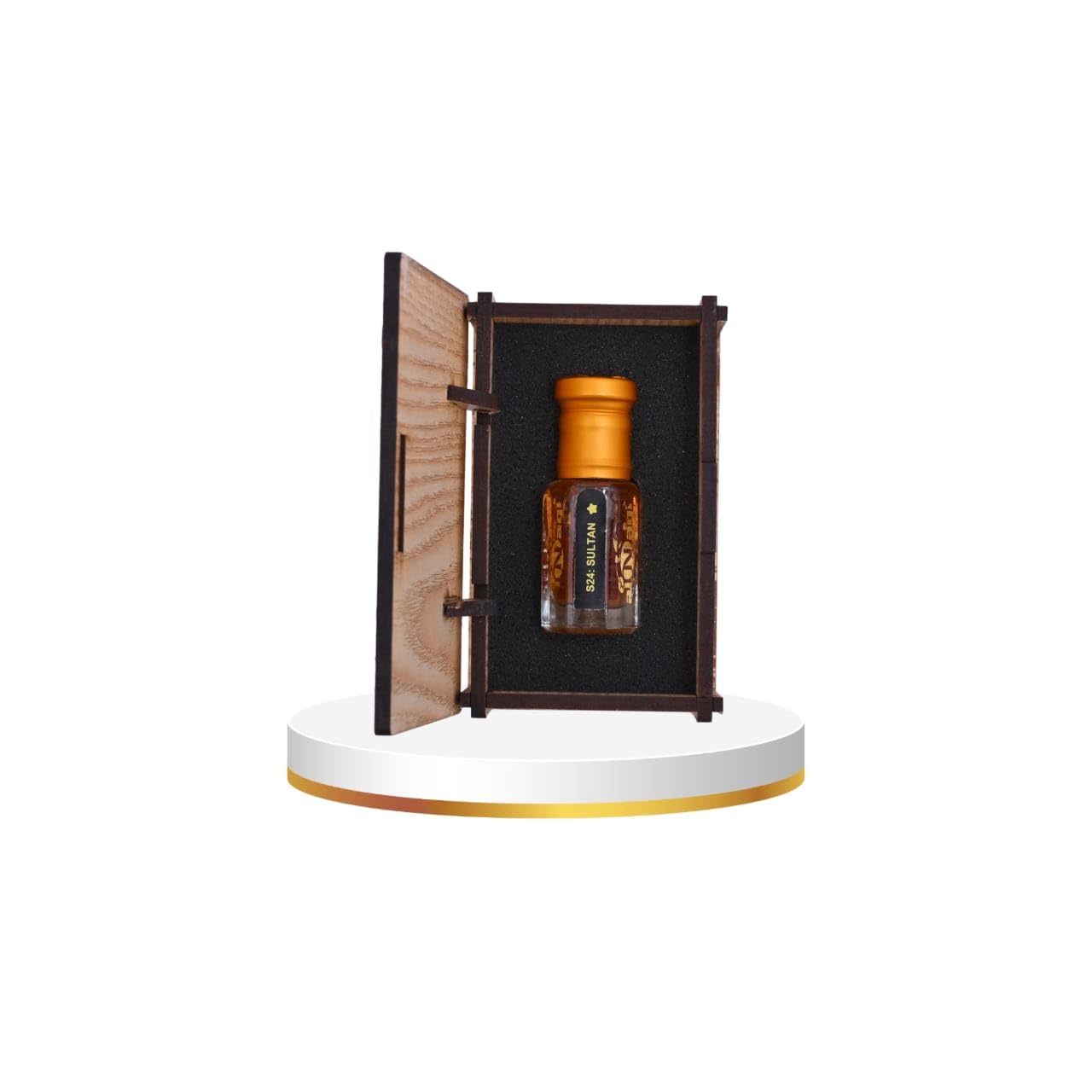 alnaqi fragrances Sultan Attar| Perfume Oil Unisex | Alcohol-Free Arabian Attar Roll-On | Long-Lasting Concentrated Perfume Oil with Spicy, Woody Oud & Amber Notes