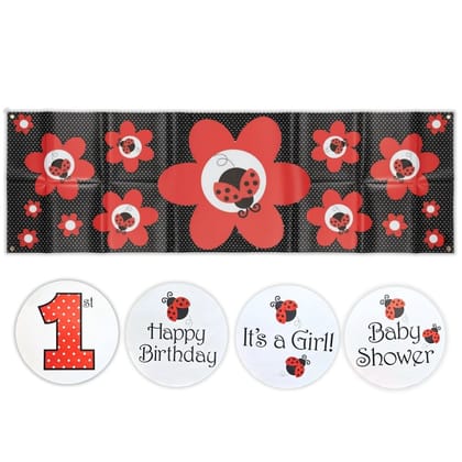 Lady Bug Jointed Giant Banner