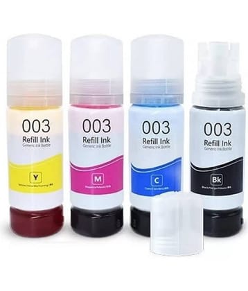 TEQUO L3110  For 003 Multicolor Pack of 4 Cartridge for EPS0N For L3110 L3150 L3115 L3116 L3101 L1110 L3151 L3152 L3156 L5190 Printer