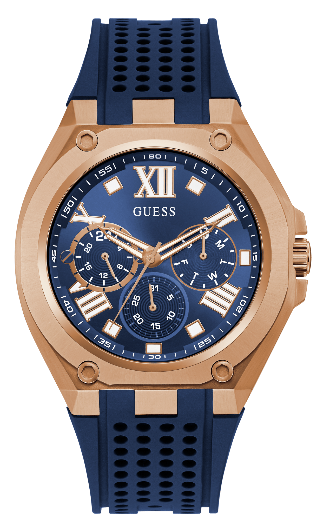 Guess Men Blue Dial Analog Watch - GW0363G2-Blue
