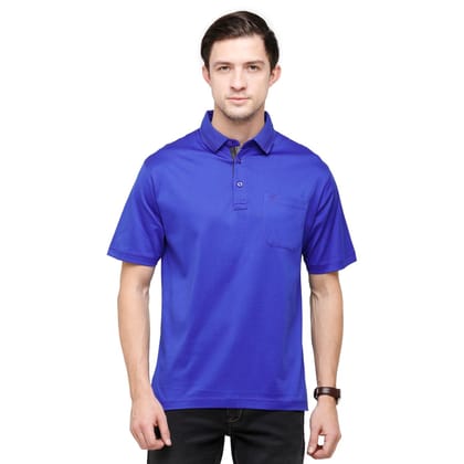 Classic Polo Men's Solid Polo Neck Authentic Fit 100% Cotton T-Shirt | Sedos - Snorkel Blue Classic Polo Men's Solid Polo Neck Authentic Fit 100% Cotton T-Shirt | Sedos - Snorkel Blue