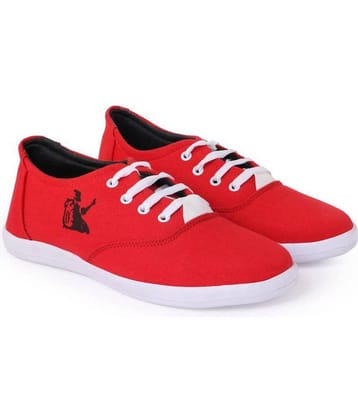Kzaara Lifestyle Red Casual Shoes