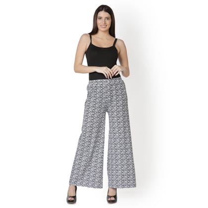 Black & White Printed Palazzo-XXL