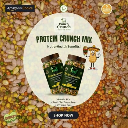 TURF FRESH - Premium Jumbo Dana Chana Protein Crunch Mix | Bharuch Special Roasted Dana ChanaMix | High Protein Crunchy Mix Snack | Healthy & Tasty MixNamkeen | Power Packed Anytime Snack TURF FRESH - Premium Jumbo Dana Chana Protein Crunch Mix | Bharuch Special Roasted Dana ChanaMix | High Protein Crunchy Mix Snack | Healthy & Tasty MixNamkeen | Power Packed Anytime Snack