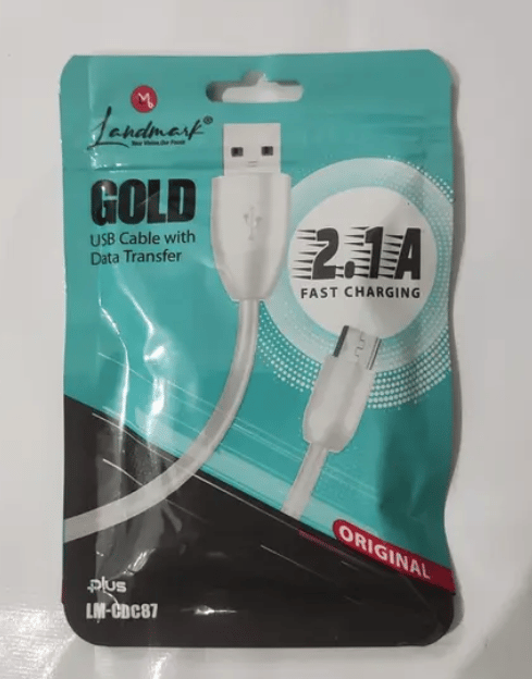 LANDMARK GOLD USB Cable with Data Transfer