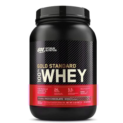 Optimum Nutrition (ON) Gold Standard 100 Whey Protein Powder-907 g / Double Rich Chocolate
