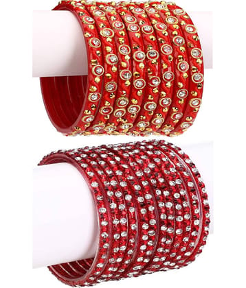 Somil Designer Wedding Fancy Glass Bangle Set For Party, Marriage, Function And Daily Use