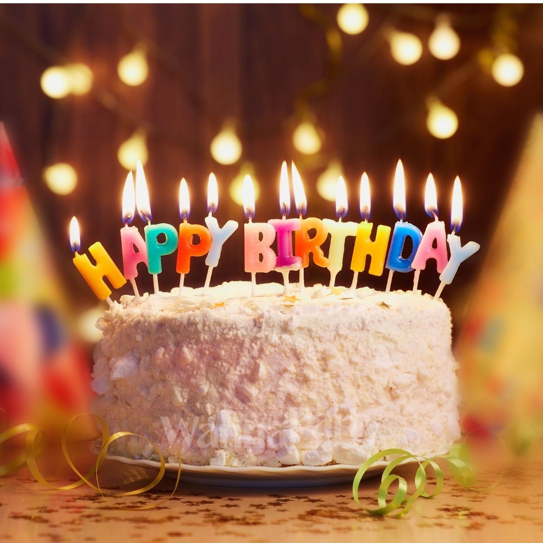 Neon Multicolor Birthday Candle