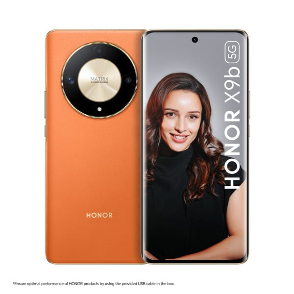 HONOR X9b 5G (Sunrise Orange, 8GB plus 256GB),Drop Curved AMOLED Display, 5800mAh Battery, 108MP Primary Camera, Without Charger