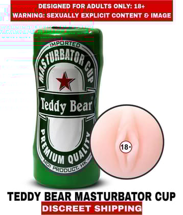 Premium Quality New Sexy toy Teddy Bear Pussy Masturbator Cup Fleshlight For Men