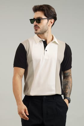Signature Men's Color Block Polo T-Shirt-XXS / White / MPT044-PLSC0001/PLSC00012/PLSC0003-0.7-THB04/THW01/THY07-FS02-BT015-3-NIL-NIL-NIL