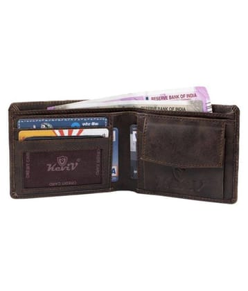 Keviv - Brown Leather Mens Regular Wallet ( Pack of 1 )