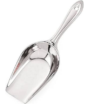 Dynore Silver Stainless Steel 1 Aata Scoop ( Set of 1 )