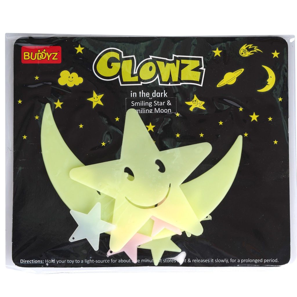 Glow In The Dark - Smiling Star & Smiling Moon - Toys and Games | Buy online on ZillyBuy