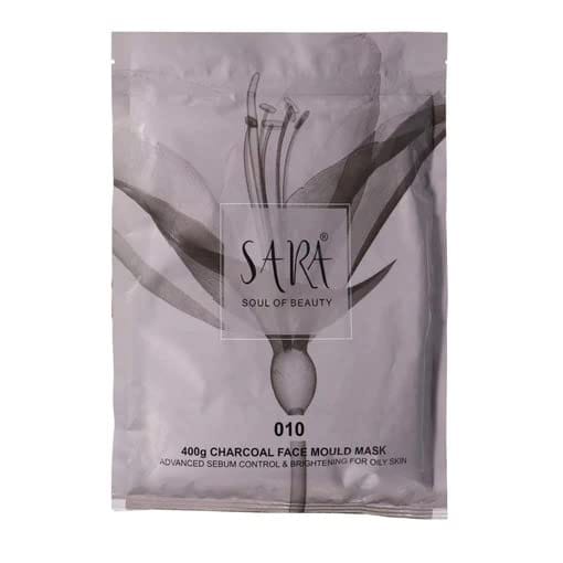 SARA Charcoal Base Line Facial Mould Mask - 400g | Hydrating & Skin Nourishing | Deep Cleansing for Radiant Skin