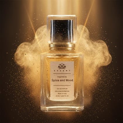 Essent Perfumes Spice & Wood Eau de Parfum (EDP) – Warm Spicy Woody Long Lasting Perfume – Unisex Fragrance