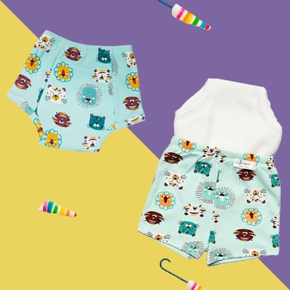 Potty Training Pants & Shorts for Toddlers, Boys and Girls - Shiny Shers-Size 1 (1-2 years)