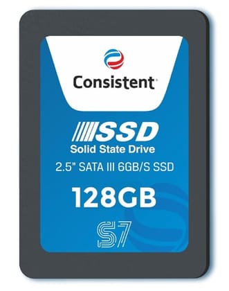 Consistent SSD 128GB 2.5 Inch SATA Internal SSD - Read: 550MB/s & Write: 500MB/s - Solid-State Drive 5 Year Warranty (128, GB)