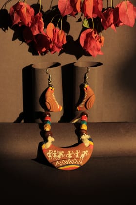 Tisser Black Warli Clay Jewellery – Premium Handcrafted Eco-Friendly Product