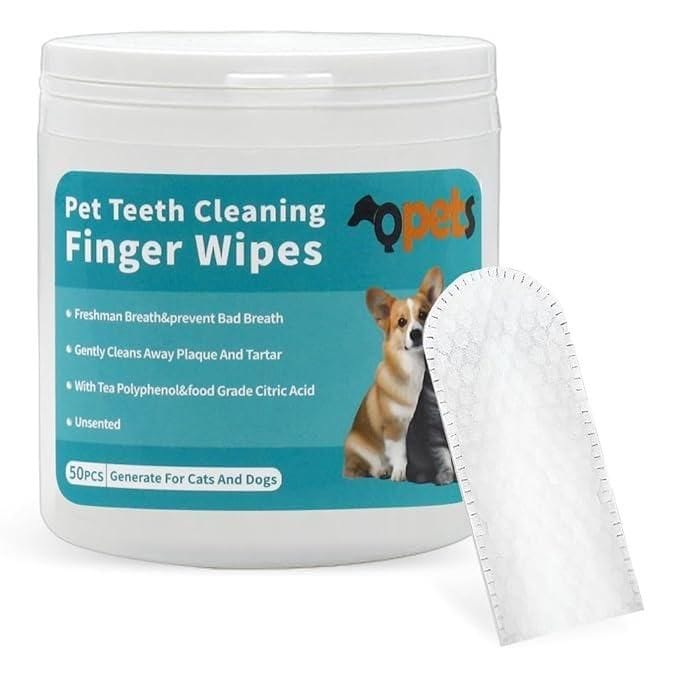 Cat and Dog Oral Care Wipes for Fresh Breath