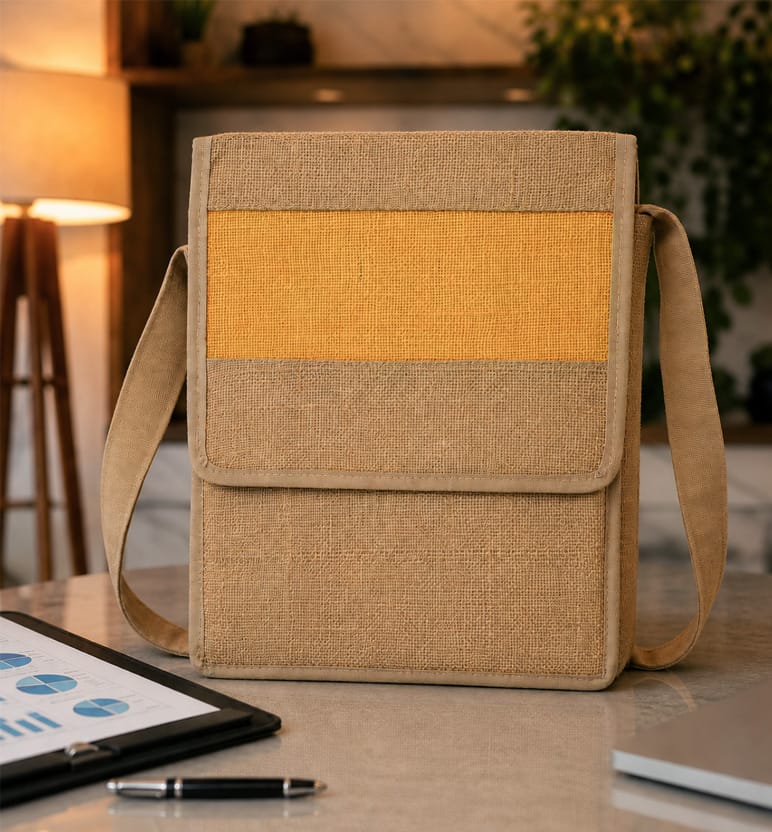 Handcrafted Jute Office Bag
