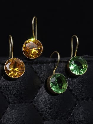 Pack of 2 Gold Plated Combo Hoop Earrings Pack of 2 Gold Plated Combo Hoop Earrings