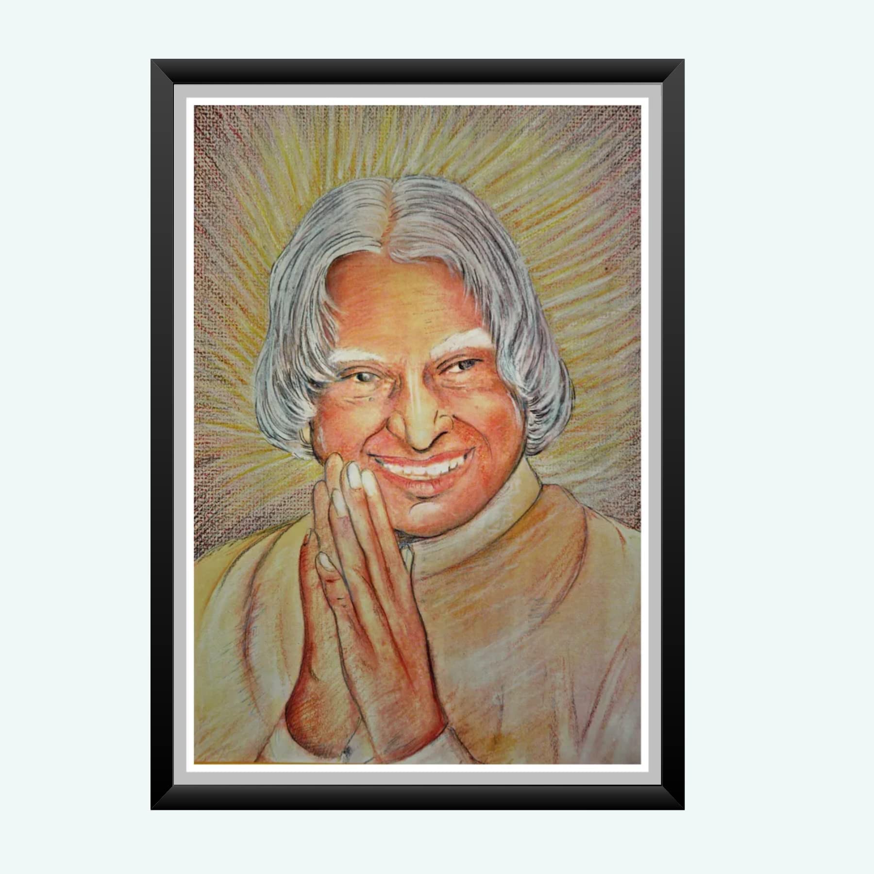 NOKKES A.P.J Abdul Kalam Wall Photo Frame For India Love And Wall Decoration Wall Photo Frame Size 8X12 Inch_A15