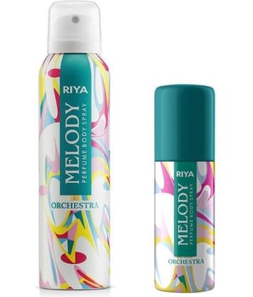 Riya Melody Deodorant Spray & Perfume For Unisex (150ml & 40ml) ( Pack of 2 )