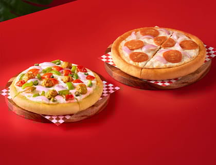 Create Your Flavour Fun Combo - Box Of 2 - Non Veg Pizza