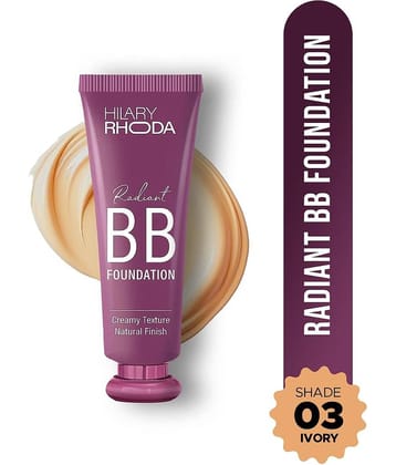 Hilary Rhoda Dewy Liquid For All Skin Types Skin Ivory Foundation Pack of 1