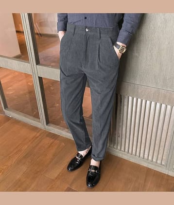 INDICLUB Regular Men's Formal Trouser - Beige ( Pack of 1 )