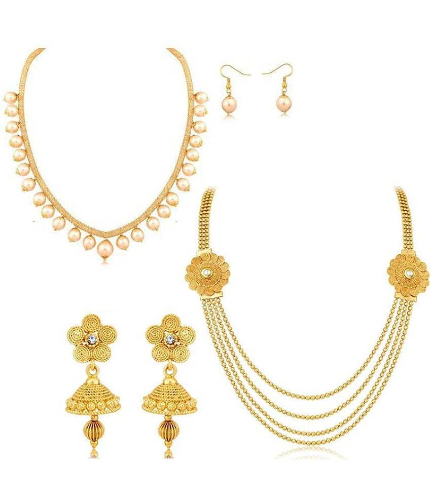 YouBella Fashion Jewellery Stylish Necklace Combo for Girls and Women