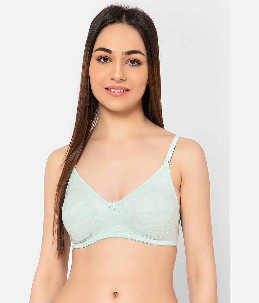 Clovia Cotton Women's T-Shirt Bra ( Green ) BR1662A11