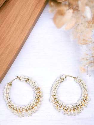 Gold-Plated Circular Hoop Earrings