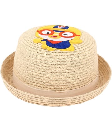 Zacharias Boy's Kids Straw Hat (Pack of 1) (AA-002_Beige)